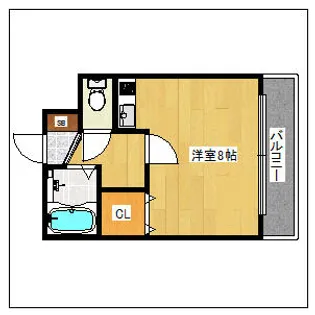 ソレアード赤坂【2階】の間取り