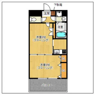 レジデンス20【5階】の間取り