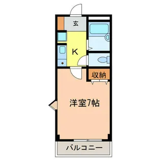 クレアール西川【207号室】の間取り
