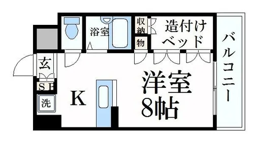 ロッキーコートナカヤ【4階】の間取り