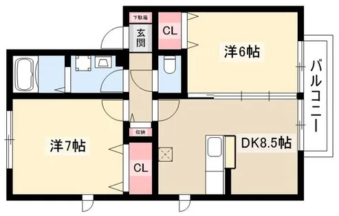 ディアコート【203号室】の間取り
