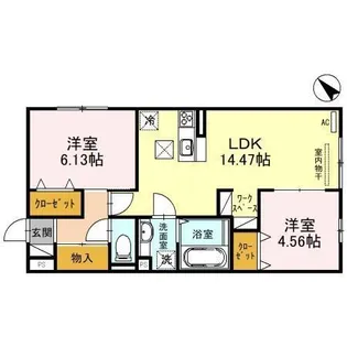 レ リヤン ファミリオVIII【101号室】の間取り