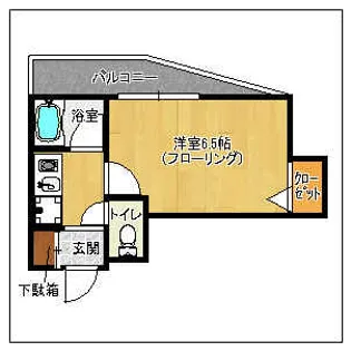 エスリード天神第2【2階】の間取り