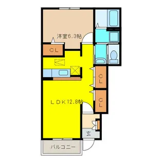 サニーヴィラⅡ【1階】の間取り