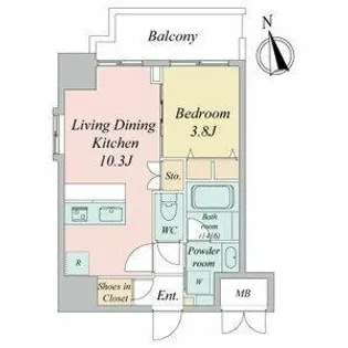 スプランディッド大須門前町【15階】の間取り