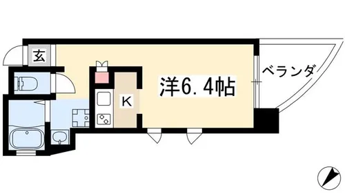 グランステージ千種【4B号室】の間取り