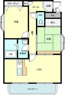 ドミシル谷辻【2階】の間取り