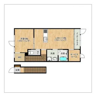 PIAZZA和【201号室】の間取り