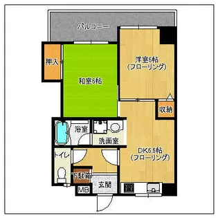 ニューライフ天神【11階】の間取り