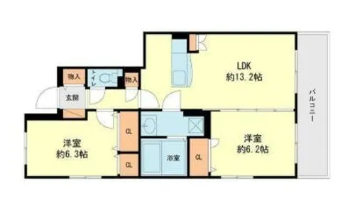 ヒルズ桜台【2階】の間取り