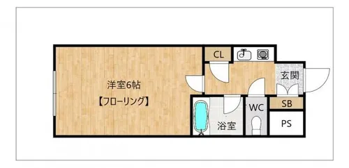 ノアーズアーク博多祇園【608号室】の間取り