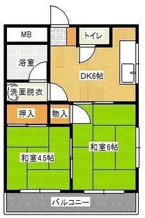 サンシャイン中川【3階】の間取り