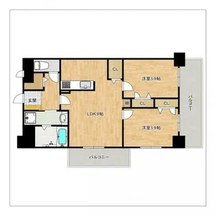 アミティエ博多駅南【2階】の間取り