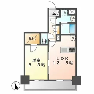 アデグランツ上前津【13階】の間取り