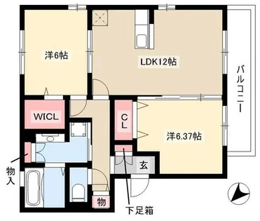 アクシス【301号室】の間取り