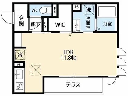 エルミタージュ羽根【2階】の間取り