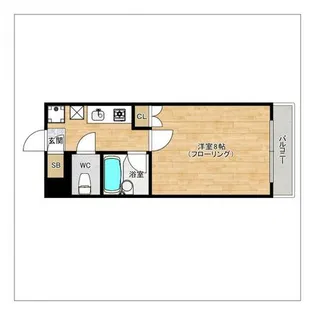 パピヨン箱崎【207号室】の間取り