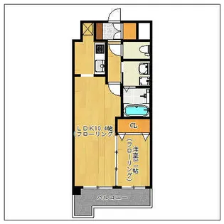 レジディア博多東【4階】の間取り