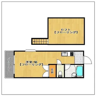 マキシム筥松【106号室】の間取り