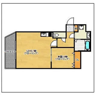 リバティ神屋【9階】の間取り