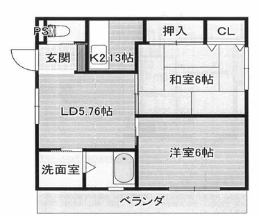 シャトーラフレーズ【4階】の間取り