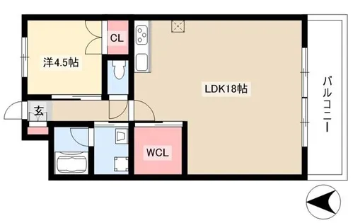 ハイツみのる【202号室】の間取り