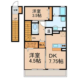 レジデンス星【2階】の間取り