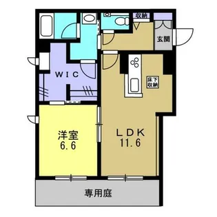 シャーメゾン アテリエ 甲子園【1階】の間取り