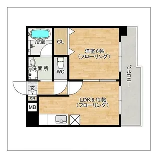 カマラード吉塚【2階】の間取り