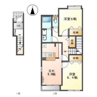グランベルII【2階】の間取り