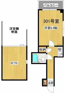 シティヴィラ児島【301号室】の間取り