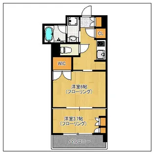 クラス博多駅南【1306号室】の間取り