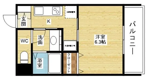 プロスパー十三【3階】の間取り