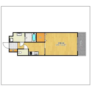 CAVANA天神【4階】の間取り