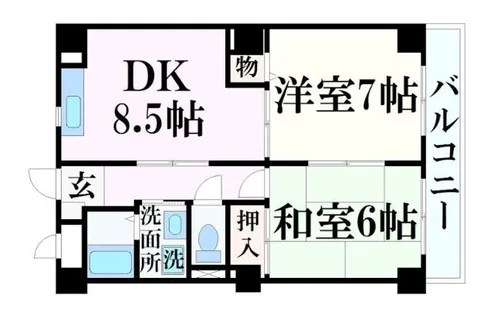 ピュア・エレガンス【2階】の間取り