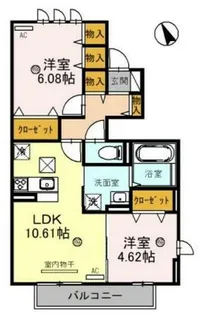 Central S【1階】の間取り