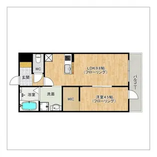 マーリエ・カノン【205号室】の間取り