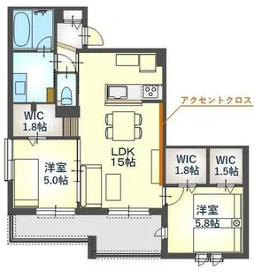 STEP西宮【403号室】の間取り