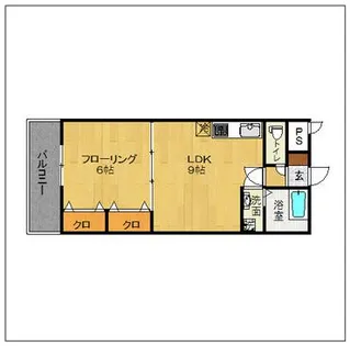 ロイヤル神屋【12階】の間取り