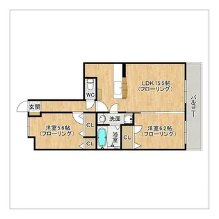 プルメリア【302号室】の間取り