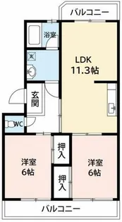 ニューシーズ宮地【402号室】の間取り