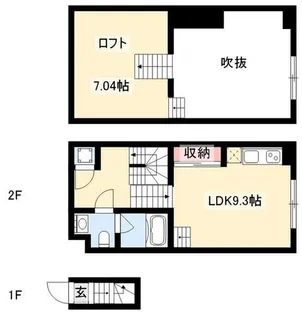 アーブルフレールB棟【0205号室】の間取り
