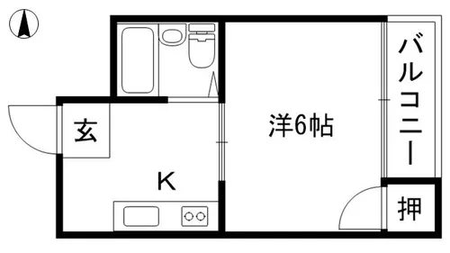 京都府京都市右京区山ノ内大町【マンション】の間取り