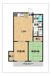 ユートピア八田【302号室】の間取り