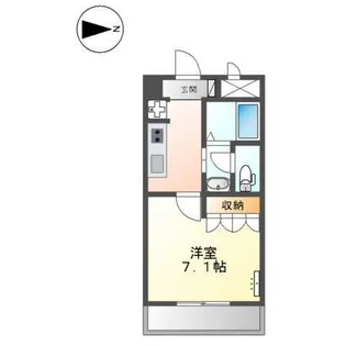 メゾンリッチヒル【1階】の間取り