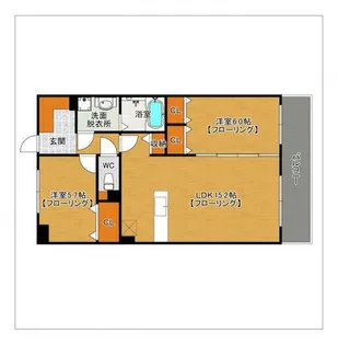 カーサ藤ヶ坂【302号室】の間取り