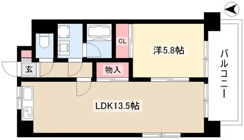 大昂ビル1【501号室】の間取り