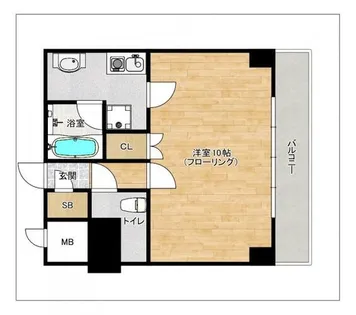 美紀屋平和ビル【402号室】の間取り