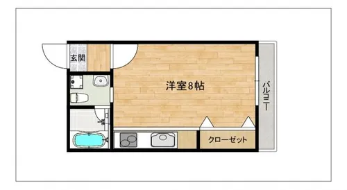 エステート平尾【403号室】の間取り