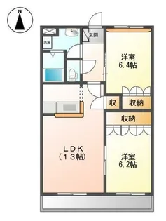兵庫県加古川市野口町古大内【アパート】の間取り